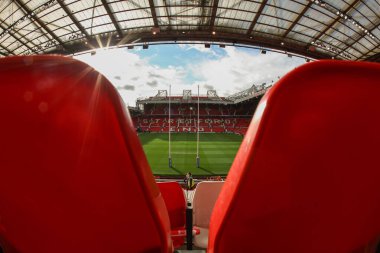Old Trafford Süper Lig Finali öncesinde Wigan Warriors, Old Trafford, Manchester, Birleşik Krallık 'ta Hull KR' a karşı 12 Ekim 2024