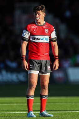 Gloucester 'dan Seb Atkinson Gallagher Premiership maçında Gloucester Rugby, Bath Rugby' ye karşı Kingsholm Stadyumu, Gloucester, İngiltere, 12 Ekim 2024