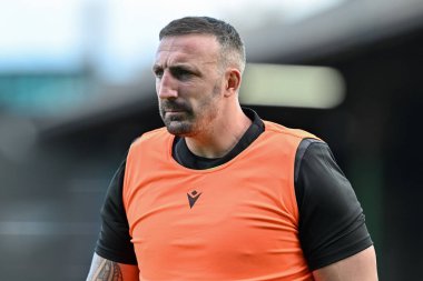 Northampton Saints 'ten Spencer Gallagher Premiership maçı öncesinde ısınacak mı? Leicester Tigers, Northampton Saints' e karşı Mattioli Woods Welford Road Stadyumu, Leicester, İngiltere, 12 Ekim 2024