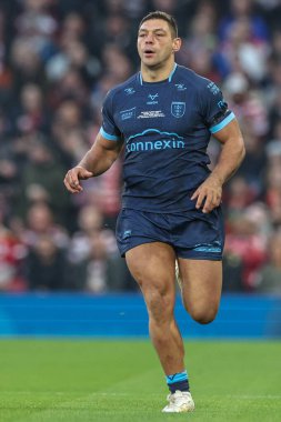 Ryan Hall of Hull KR Betfred Süper Lig Finali 'nde Wigan Warriors, Old Trafford, Manchester, İngiltere' de Hull KR 'a karşı 12 Ekim 2024