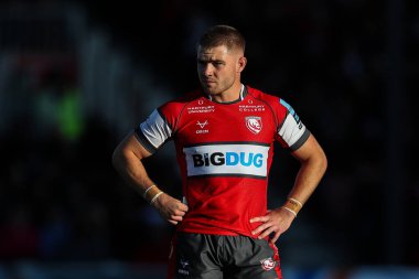 Gloucester 'dan Jack Clement Gallagher Premiership maçında Gloucester Rugby, Kingsholm Stadyumu' nda Bath Rugby 'ye karşı, 12 Ekim 2024