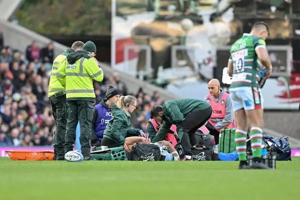 Northampton Saints 'ten Sam Graham, 12 Ekim 2024' te İngiltere 'nin Leicester kentinde oynanan Leicester Tigers-Northampton Saints maçında sakatlandı.