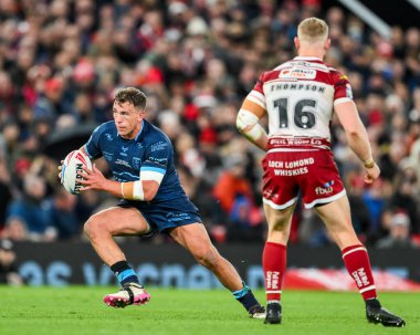 Hull KR 'dan Jai Whitbread 12 Ekim 2024' te Old Trafford, Manchester, İngiltere 'de oynanan Betfred Süper Lig Grand League karşılaşmasında Wigan Warriors vs Hull KR' a karşı