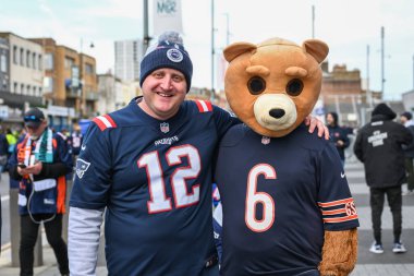 Chicago Bears taraftarları, Chicago Bears - Jacksonville Jaguars maçının öncesinde 13 Ekim 2024 'te Tottenham Hotspur Stadyumu' na geldiler.