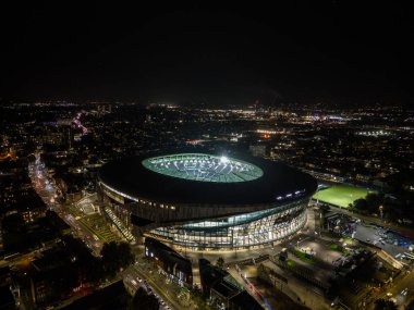 Tottenham Hotspur Stadyumu 'nun genel hava görüntüsü, Chicago Bears - Jacksonville Jaguars maçından sonra Tottenham Hotspur Stadyumu, Londra, İngiltere, 13 Ekim 2024
