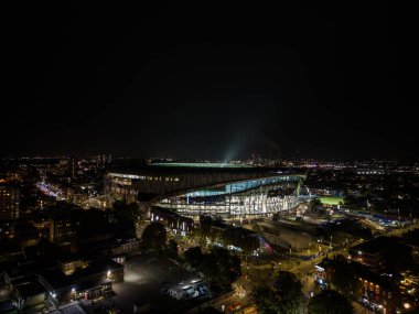 Tottenham Hotspur Stadyumu 'nun genel hava görüntüsü, Chicago Bears - Jacksonville Jaguars maçından sonra Tottenham Hotspur Stadyumu, Londra, İngiltere, 13 Ekim 2024