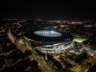 Tottenham Hotspur Stadyumu 'nun genel hava görüntüsü, Chicago Bears - Jacksonville Jaguars maçından sonra Tottenham Hotspur Stadyumu, Londra, İngiltere, 13 Ekim 2024