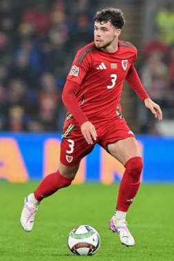 UEFA Uluslar Ligi sırasında Galler 'den Neco Williams - Lig B - Grup 4 Maçı Galler' e karşı Karadağ Cardiff City Stadyumu, Cardiff, İngiltere, 14 Ekim 2024