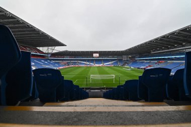 Cardiff City Stadyumu 'nun UEFA Uluslar Ligi - Lig B - Grup 4 maçı sırasında Cardiff City Stadyumu' nda Galler-Karadağ maçı, 14 Ekim 2024