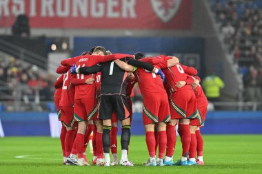 Galler, UEFA Uluslar Ligi - Lig B - Grup 4 maçı sırasında Cardiff City Stadyumu 'nda Galler' e karşı Karadağ maçında bir araya geldiler.