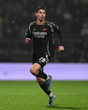 Arsenal 'den Kai Havertz Carabao Kupası son 16 maçında Preston North End, Deepdale, Preston, İngiltere' de Arsenal 'e karşı, 30 Ekim 2024
