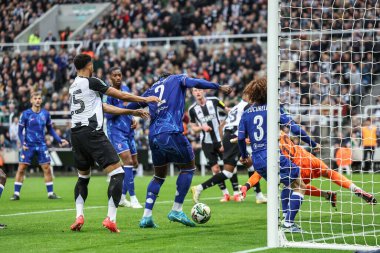 Chelsea 'den Axel Disasi, 30 Ekim 2024' te St. James 's Park, Newcastle, İngiltere' de oynanan Carabao Kupası son 16 maçında 2-0 'lık bir gol attı.