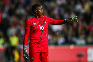 Güney Afrikalı Andile Dlamini, Coventry Building Society Arena, Coventry, Birleşik Krallık, 29 Ekim 2024 'te oynanan Bayanlar Uluslararası Dostça Bayanlar-Güney Afrikalı Kadınlar karşılaşmasında takıma talimatlar veriyor.