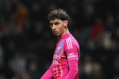 Arsenal 'den Tommy Setford Carabao Kupası son 16 maçında Preston North End, Deepdale, Preston, İngiltere' de Arsenal 'e karşı, 30 Ekim 2024