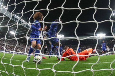 Chelsea 'den Axel Disasi, 30 Ekim 2024' te St. James 's Park, Newcastle, İngiltere' de oynanan Carabao Kupası son 16 maçında 2-0 'lık bir gol attı.