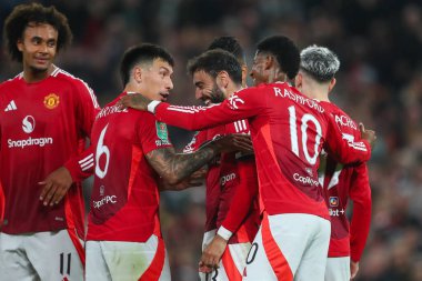 Carabao Kupası 'nda son 16 maç Manchester United ile Leicester City arasında Old Trafford, Manchester, İngiltere' de, 30 Ekim 2024