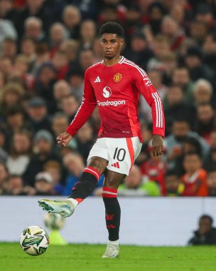Manchester United takımından Marcus Rashford, 30 Ekim 2024 tarihinde Manchester United ile Leicester City maçında Carabao Kupası 'nda pas attı.
