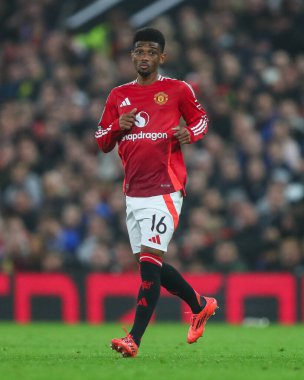 Manchester United 'dan Amad Diallo Carabao Kupası' nda son 16 maç Manchester United ile Leicester City arasında Old Trafford, Manchester, Birleşik Krallık 'ta, 30 Ekim 2024