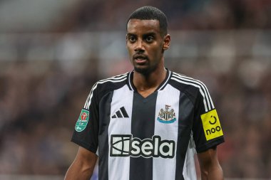 Alexander Isak of Newcastle United during the Carabao Cup Last 16 match Newcastle United vs Chelsea at St. James's Park, Newcastle, United Kingdom, 30th October 2024 clipart