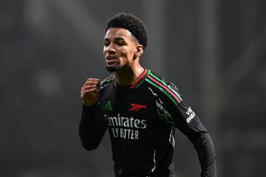 Arsenal 'den Ethan Nwaneri Carabao Kupası son 16 maçında Preston North End, Deepdale, Preston, İngiltere' de Arsenal 'e karşı, 30 Ekim 2024