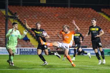 Blackpool 'dan Jordan Rhodes, 28 Ekim 2024' te Bloomfield Road, Blackpool 'da oynanan Blackpool vs Wigan Athletic maçında sahada.