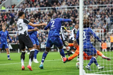 Chelsea 'den Axel Disasi, 30 Ekim 2024' te St. James 's Park, Newcastle, İngiltere' de oynanan Carabao Kupası son 16 maçında 2-0 'lık bir gol attı.