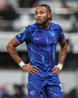 Chelsea 'den Christopher Nkunku Carabao Kupası son 16 maçında Newcastle United Chelsea' ye karşı St. James 's Park, Newcastle, İngiltere, 30 Ekim 2024