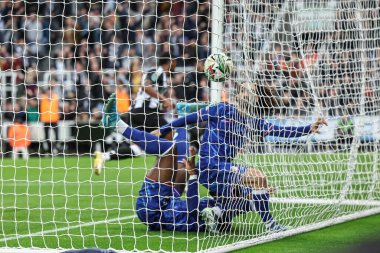 Chelsea 'den Axel Disasi, 30 Ekim 2024' te St. James 's Park, Newcastle, İngiltere' de oynanan Carabao Kupası son 16 maçında 2-0 'lık bir gol attı.