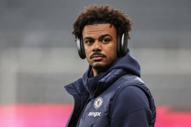 Chelsea 'den Renato Veiga, Carabao Kupası' nda son 16 maç Newcastle United 'ın Chelsea' ye karşı St. James 's Park, Newcastle, İngiltere, 30 Ekim 2024