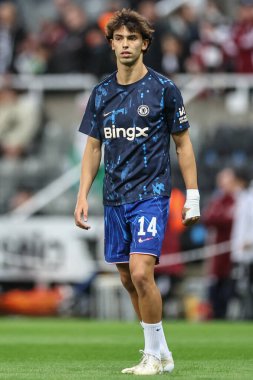 Chelsea 'den Joo Flix Carabao Kupası' nda ısınma turunda son 16 maç Newcastle United Chelsea 'ye karşı St. James' s Park, Newcastle, İngiltere, 30 Ekim 2024