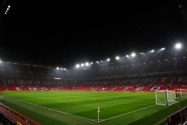 Manchester United 'ın evi Old Trafford' da, Carabao Kupası 'nın önünde son 16 maç Manchester United ile Leicester City' nin 30 Ekim 2024 'te Old Trafford, İngiltere' de karşılaşması