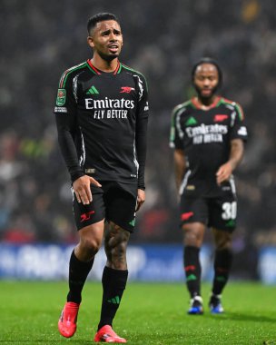 Arsenal 'den Gabriel Jesus Carabao Kupası son 16 maçında Preston North End, Deepdale, Preston, İngiltere' de Arsenal 'e karşı, 30 Ekim 2024