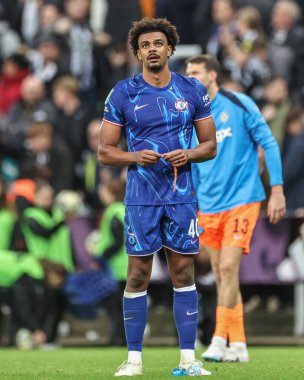 Renato Veiga of Chelsea after the game during the Carabao Cup Last 16 match Newcastle United vs Chelsea at St. James's Park, Newcastle, United Kingdom, 30th October 2024 clipart