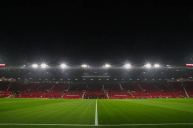 Manchester United 'ın evi Old Trafford' da, Carabao Kupası 'nın önünde son 16 maç Manchester United ile Leicester City' nin 30 Ekim 2024 'te Old Trafford, İngiltere' de karşılaşması