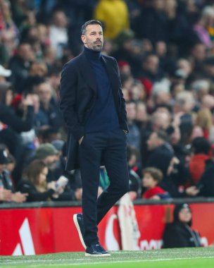 Ruud van Nistelrooy Carabao Kupası 'nda Manchester United' ın geçici teknik direktörü. Son 16 maç Manchester United ile Leicester City maçı. Old Trafford, Manchester, İngiltere, 30 Ekim 2024
