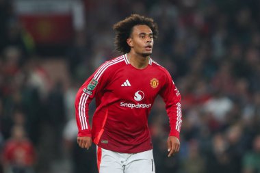 Manchester United 'dan Joshua Zirkzee Carabao Kupası Son 16 maçında Manchester United ile Leicester City arasında Old Trafford, Manchester, İngiltere, 30 Ekim 2024