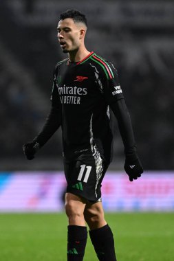 Gabriel Martinelli of Arsenal during the Carabao Cup Last 16 match Preston North End vs Arsenal at Deepdale, Preston, United Kingdom, 30th October 2024 clipart