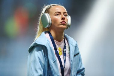 İngiltere 'den Chloe Kelly, Coventry Building Society Arena' ya Uluslararası Kadınlar Uluslararası Dostluk Maçı öncesinde Coventry Building Society Arena, Coventry, Birleşik Krallık, 29 Ekim 2024