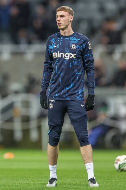 Chelsea 'den Cole Palmer Carabao Kupası' nda ısınma turunda son 16 maç Newcastle United Chelsea 'ye karşı St. James' s Park, Newcastle, İngiltere, 30 Ekim 2024