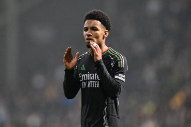 Arsenal 'den Ethan Nwaneri Carabao Kupası son 16 maçında Preston North End, Deepdale, Preston, İngiltere' de Arsenal 'e karşı, 30 Ekim 2024