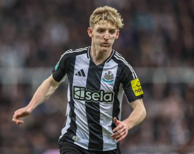 Newcastle United 'dan Anthony Gordon Carabao Kupası' nda son 16 maçında Newcastle United Chelsea 'ye karşı St. James' s Park, Newcastle, İngiltere, 30 Ekim 2024