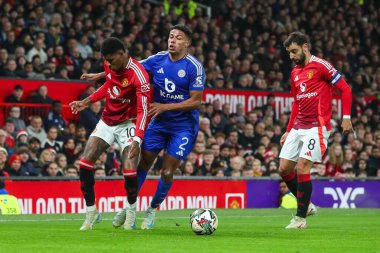 Manchester United 'dan Marcus Rashford ve Leicester City' den James Justin Carabao Kupası 'nda son 16 maç Manchester United ile Leicester City maçında 30 Ekim 2024' te Old Trafford, Manchester, İngiltere 'de mücadele etti.