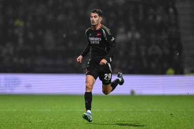 Arsenal 'den Kai Havertz Carabao Kupası son 16 maçında Preston North End, Deepdale, Preston, İngiltere' de Arsenal 'e karşı, 30 Ekim 202