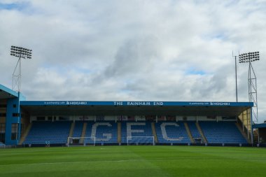 MEMS Priestfield 'ın, 2 Kasım 2024' te İngiltere 'nin Gillingham Priestfield Stadyumu' nda oynanan birinci tur karşılaşmasından önceki genel görünümü.