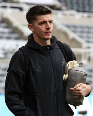 Newcastle United takımından Nick Pope, İngiltere 'nin Newcastle kentindeki St. James' s Park 'ta oynanan Premier League maçı sırasında geldi.
