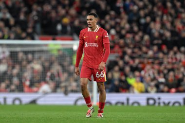 Liverpool 'dan Trent Alexander-Arnold Premier League maçında Liverpool, Anfield, Liverpool' da Liverpool ve Hove Albion 'a karşı, 2 Kasım 2024