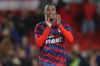 Nottingham Ormanı 'ndan Callum Hudson-Odoi, Premier League maçından sonra İngiltere' nin Nottingham kentinde oynanan West Ham United maçında taraftarları alkışlıyor.