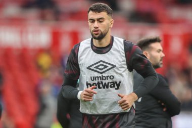 West Ham 'dan Max Kilman Premier League maçı sırasında Nottingham Forest, West Ham United' a karşı City Ground, Nottingham, İngiltere 'de 2 Kasım 2024' te oynanan ısınma maçında