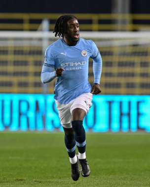 Manchester City ile Manchester City arasındaki Premier League 2 U23 maçında Josh Wilson-Esbrand 1 Kasım 2024 'te Joie Stadyumu' nda Norwich City 'ye karşı.