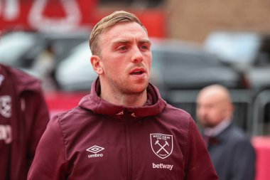 West Ham 'dan Jarrod Bowen Premier Lig maçı sırasında Nottingham Forest, West Ham United' a karşı City Ground, Nottingham, 2 Kasım 2024 'te geldi.